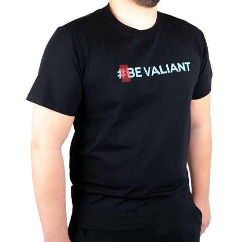 Tee-shirt noir Valiant hashtag Pixminds