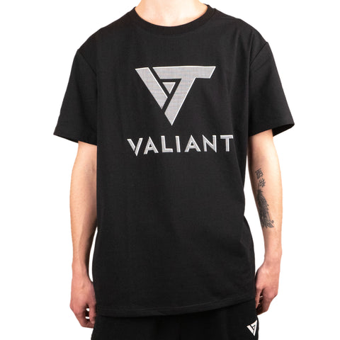 Tee-shirt noir Valiant damier Pixminds
