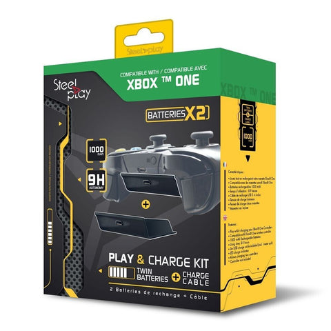 Kit Play & Charge : 2 batteries + câble Xbox One et Xbox One S Pixminds