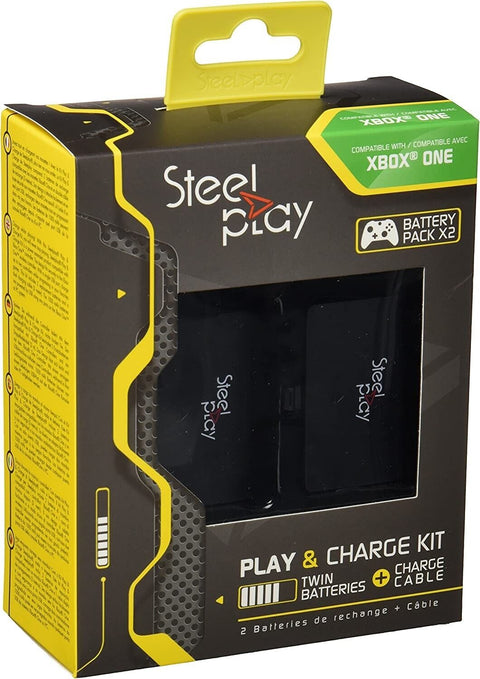 Kit Play & Charge : 2 batteries + câble Xbox One et Xbox One S Pixminds